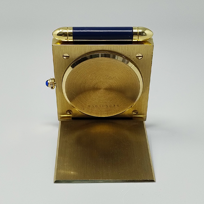 1990s Gorgeous Cartier Alarm Clock Pendulette. Made in Swiss
