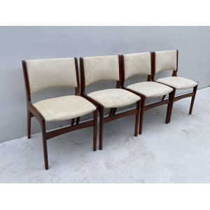 Mid Century Danish Teak Dining Chairs By Henning Kjærnulf