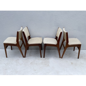 Mid Century Danish Teak Dining Chairs By Henning Kjærnulf