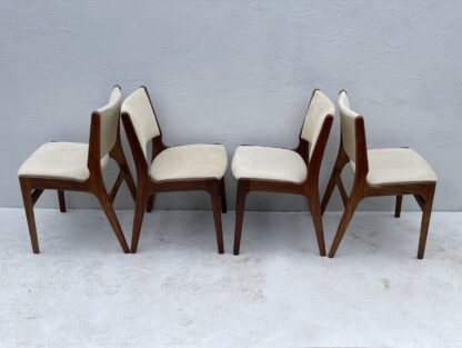 Mid Century Danish Teak Dining Chairs By Henning Kjærnulf - Image 4