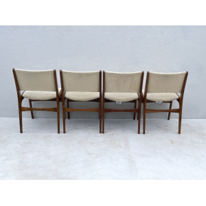 Mid Century Danish Teak Dining Chairs By Henning Kjærnulf