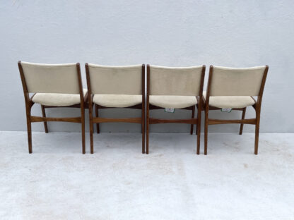 Mid Century Danish Teak Dining Chairs By Henning Kjærnulf - Image 3