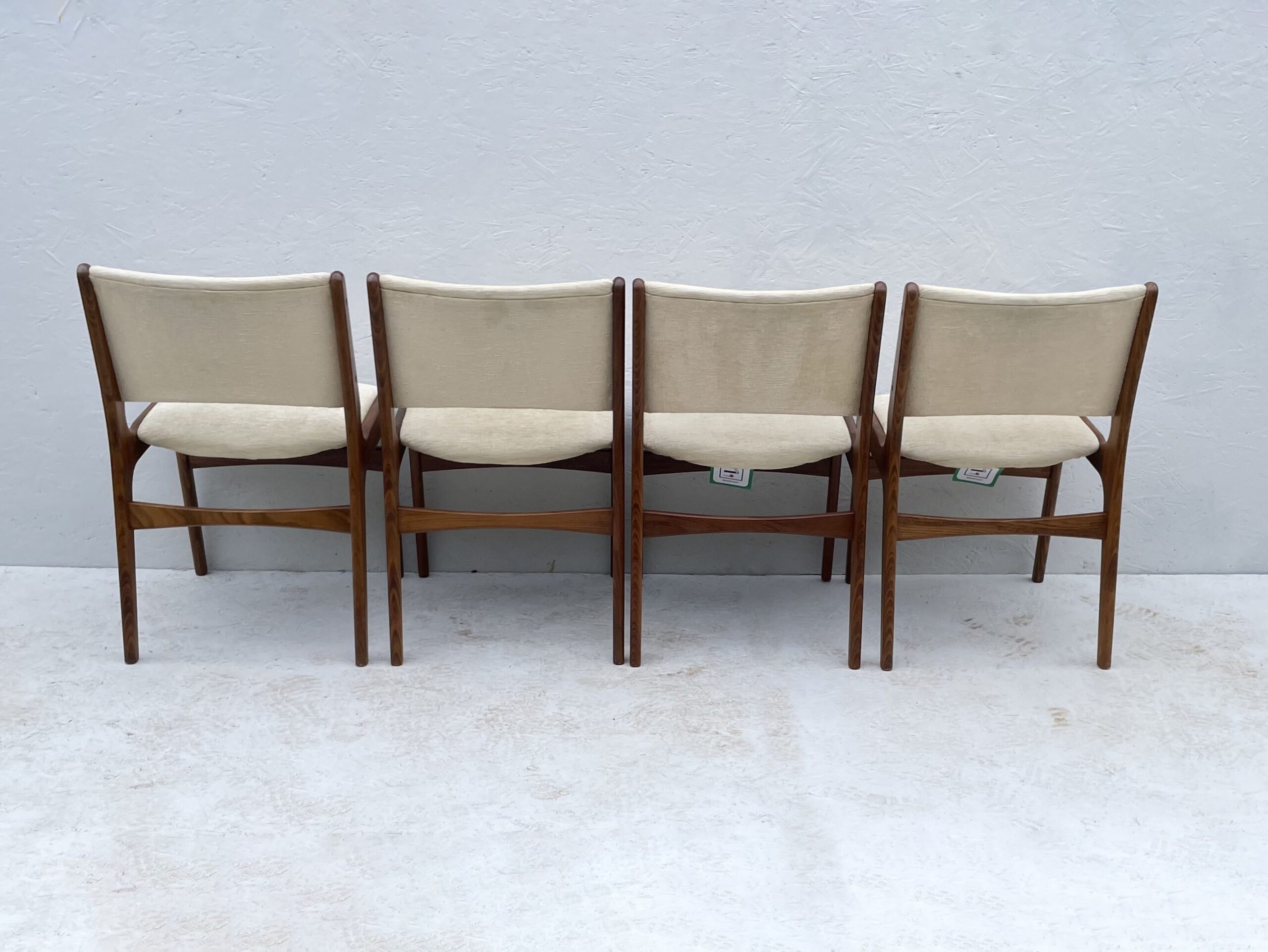 Mid Century Danish Teak Dining Chairs By Henning Kjærnulf