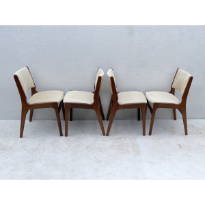 Mid Century Danish Teak Dining Chairs By Henning Kjærnulf