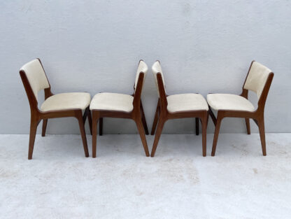 Mid Century Danish Teak Dining Chairs By Henning Kjærnulf - Image 2
