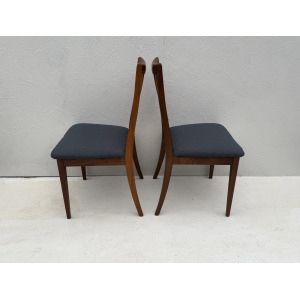 Mid Century Teak And Fabric Dining Chairs By Leslie Dandy For G Plan, 1960s, Set Of 4