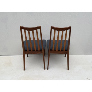 Mid Century Teak And Fabric Dining Chairs By Leslie Dandy For G Plan, 1960s, Set Of 4