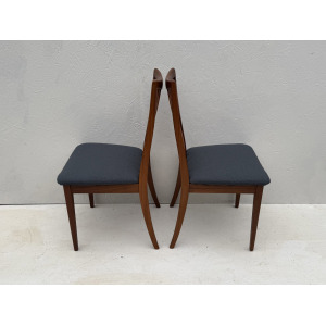 Mid Century Teak And Fabric Dining Chairs By Leslie Dandy For G Plan, 1960s, Set Of 4