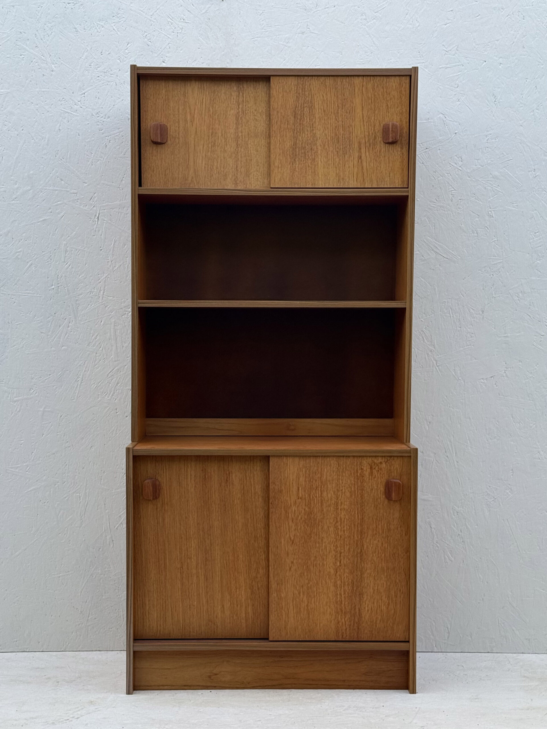 Mid Century, Modular, Teak, Wall Cabinet