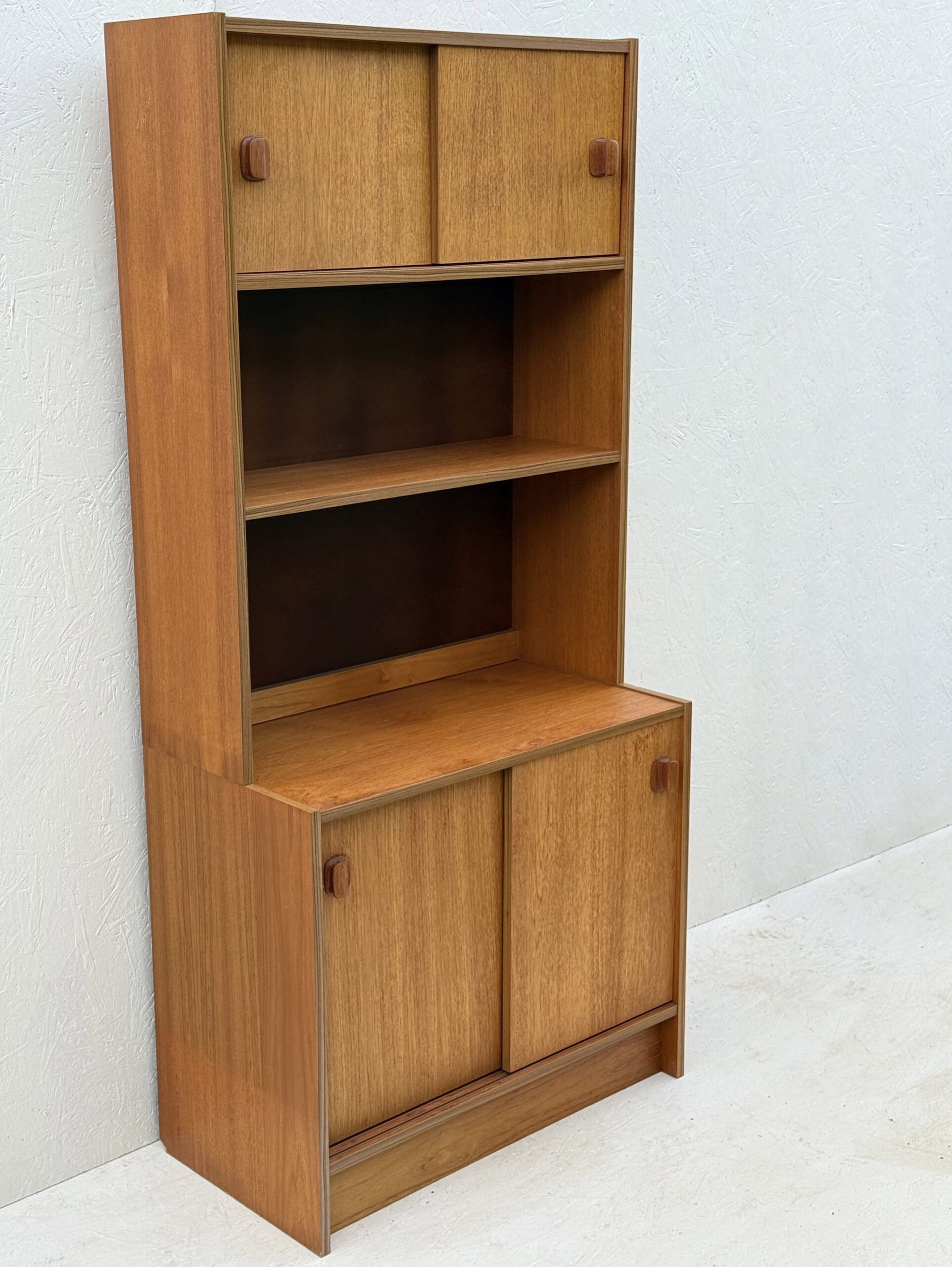 Mid Century, Modular, Teak, Wall Cabinet