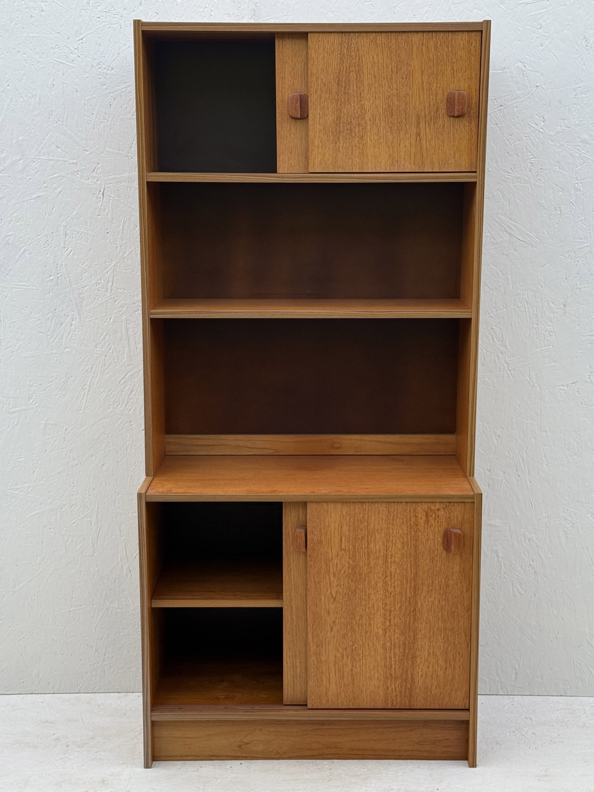 Mid Century, Modular, Teak, Wall Cabinet