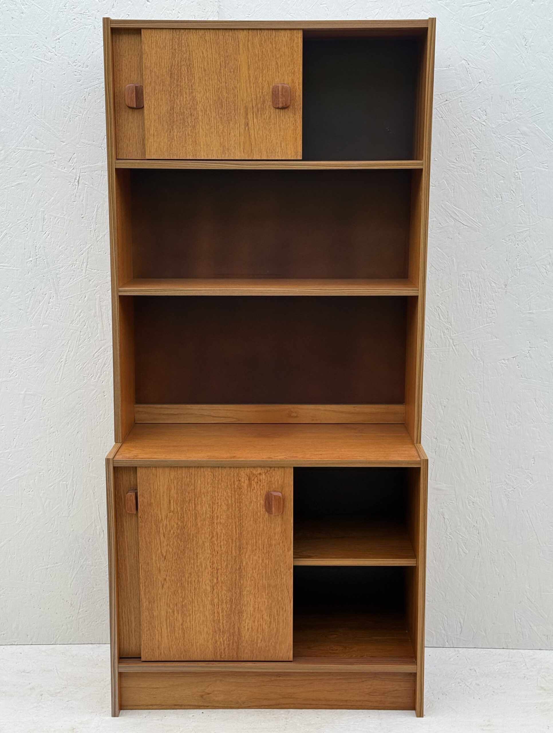 Mid Century, Modular, Teak, Wall Cabinet