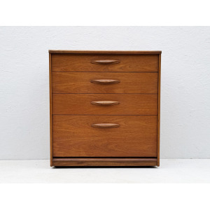 Vintage Mid Century Teak Austinsuite Chest Of Drawers