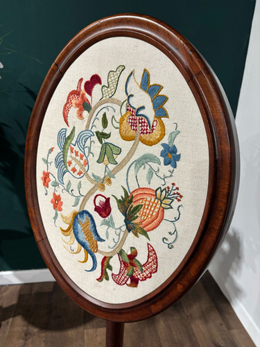 20th Century Ladies Needlework Fire Screen