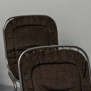 Set Of 4 Gastone Rinaldi Metal Chairs From The 70s Vintage Modern
