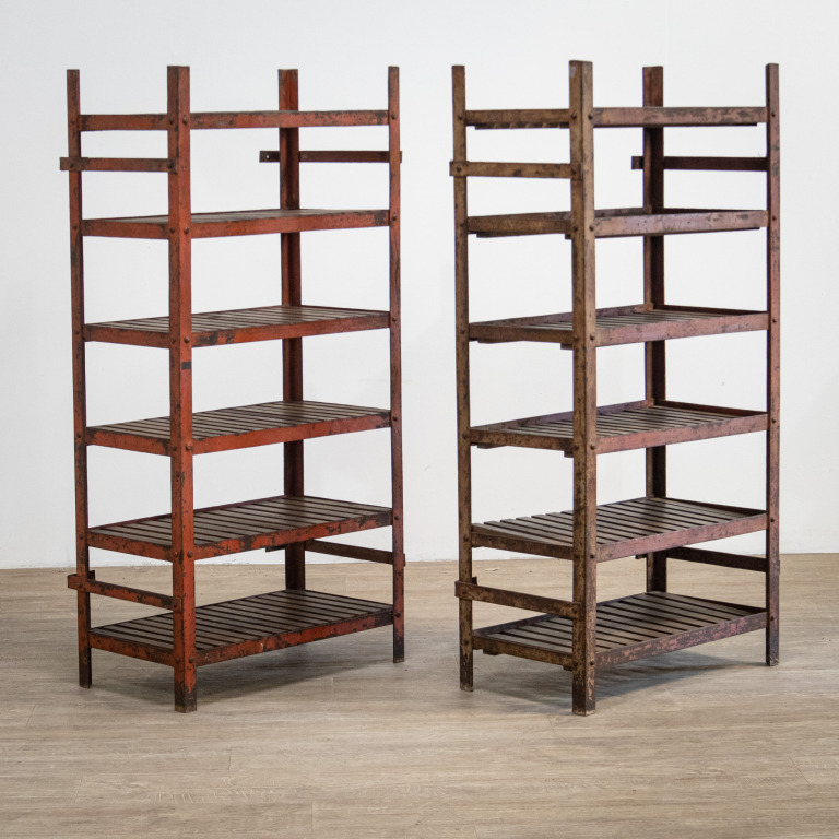 Pair of Industrial Style Racks or Shelving