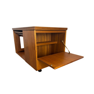 Mid-Century McIntosh Tristor Occasional Tables with Storage. 1960s