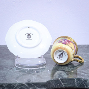 Royal Worcester Coffee Can & Saucer