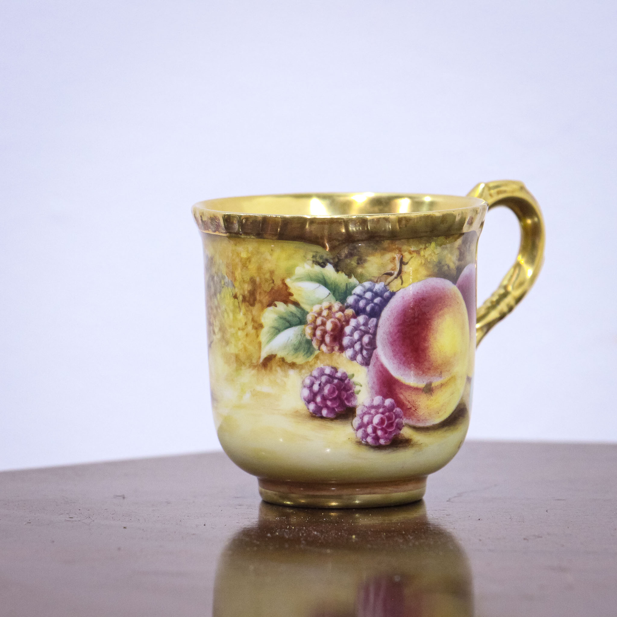 Royal Worcester Coffee Can & Saucer