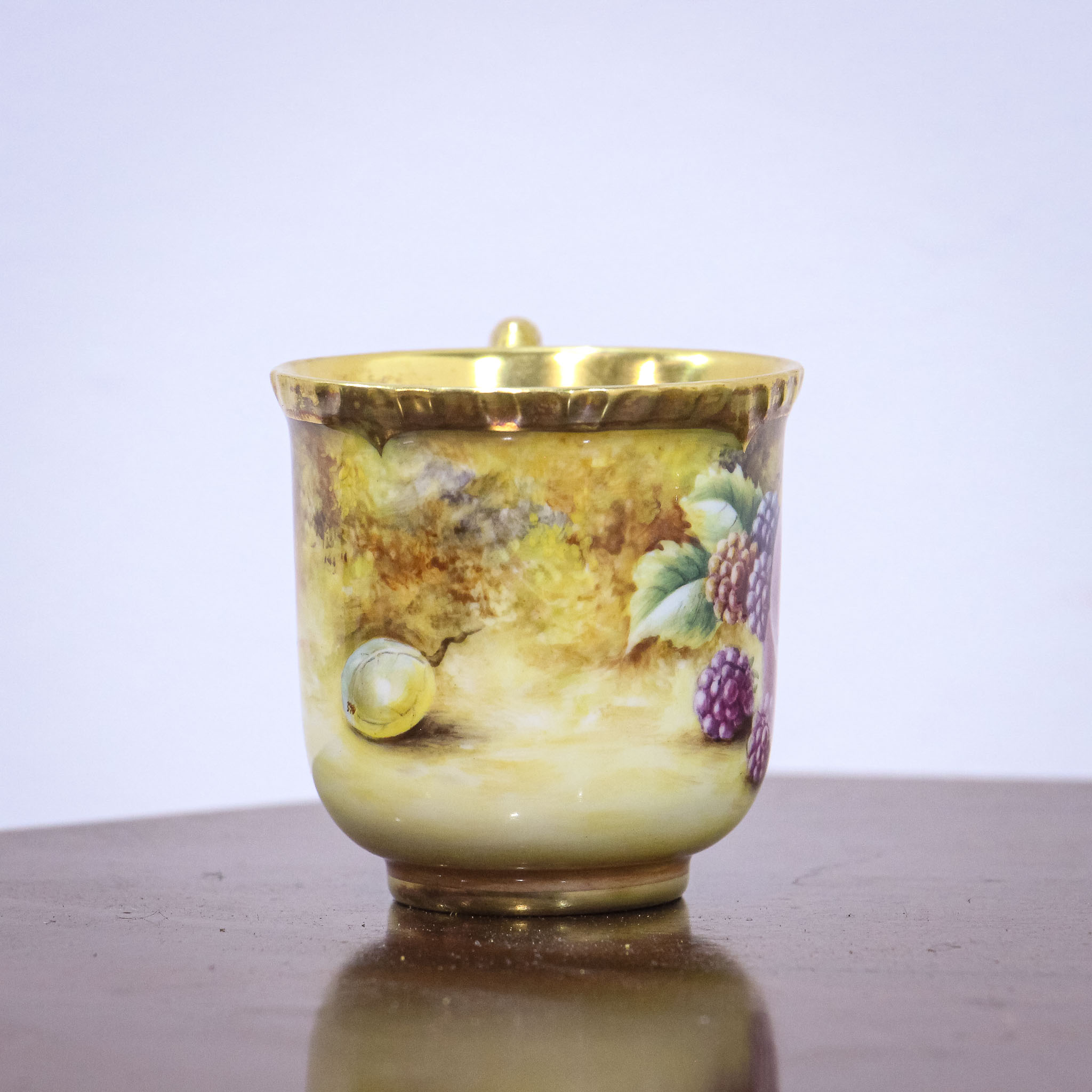 Royal Worcester Coffee Can & Saucer