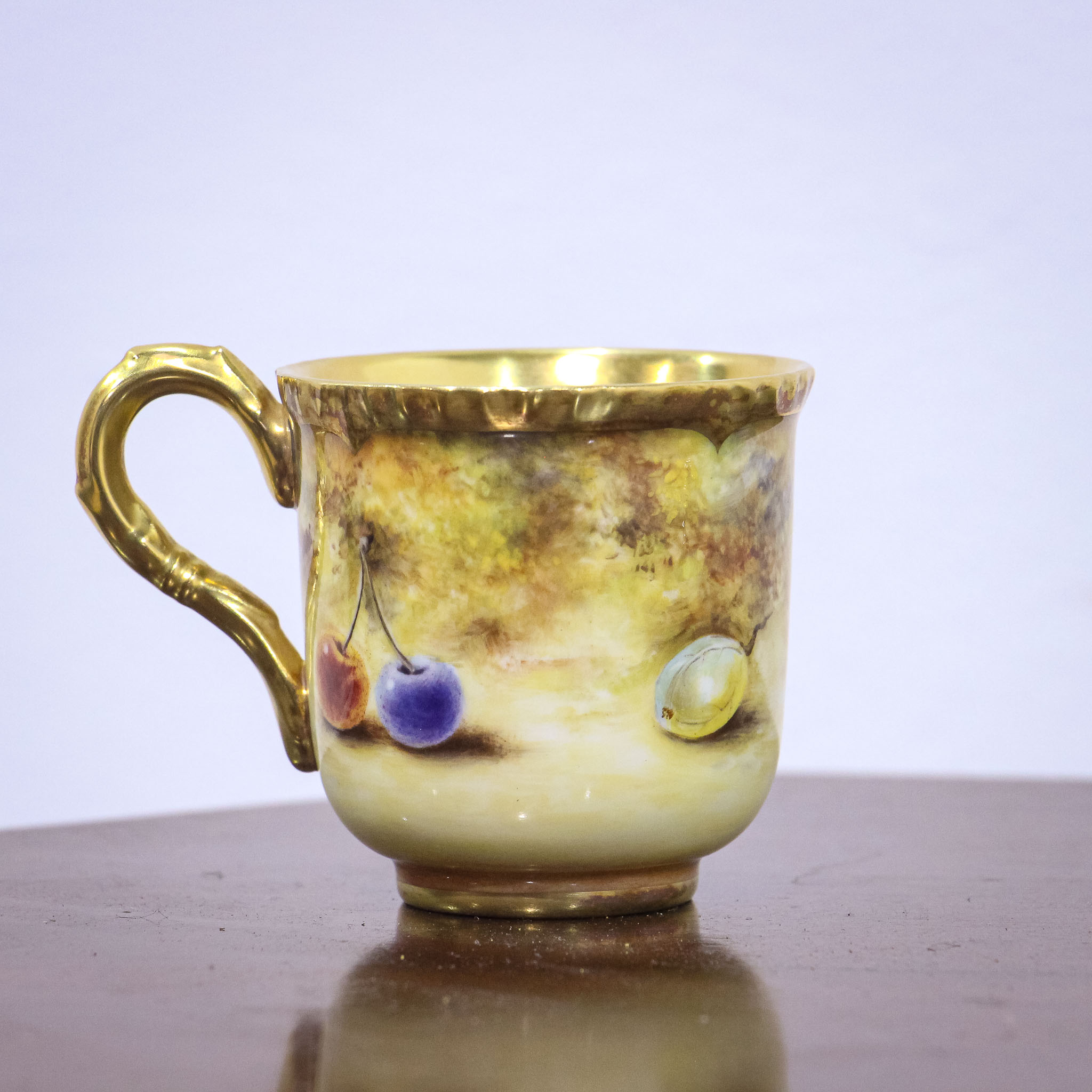 Royal Worcester Coffee Can & Saucer