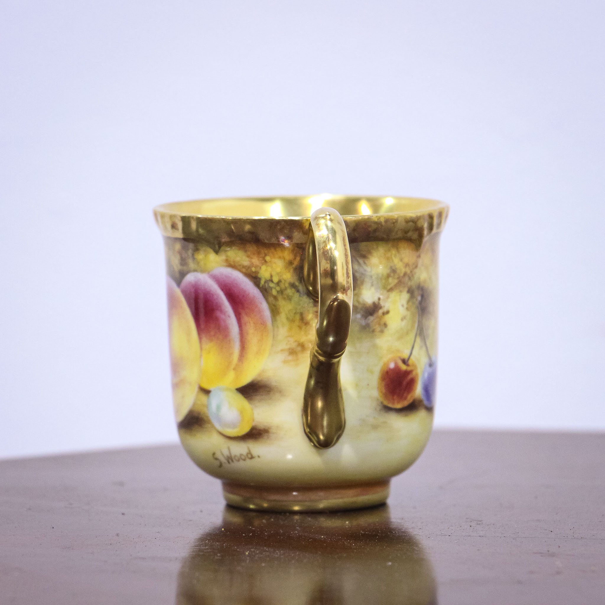 Royal Worcester Coffee Can & Saucer