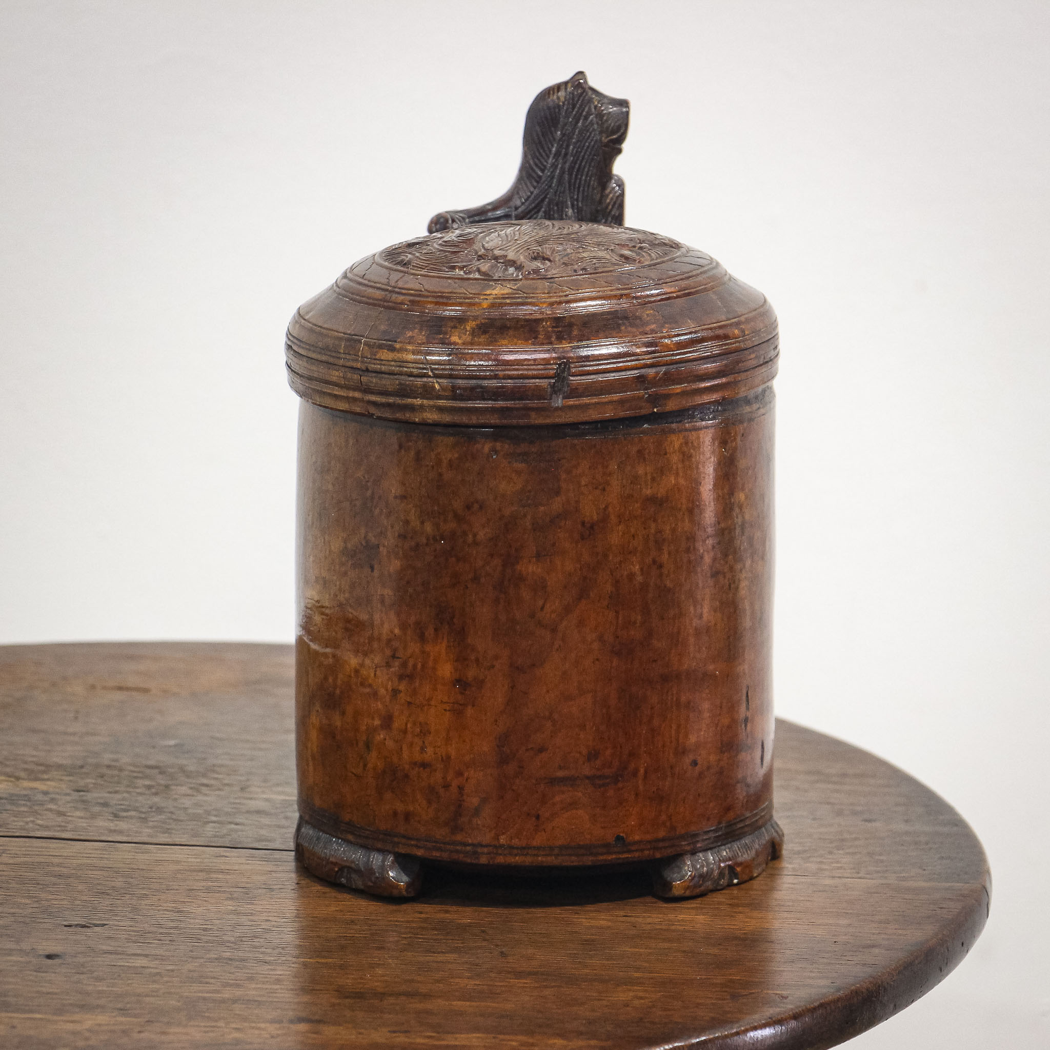18th Century Norwegian Birch Peg Tankard