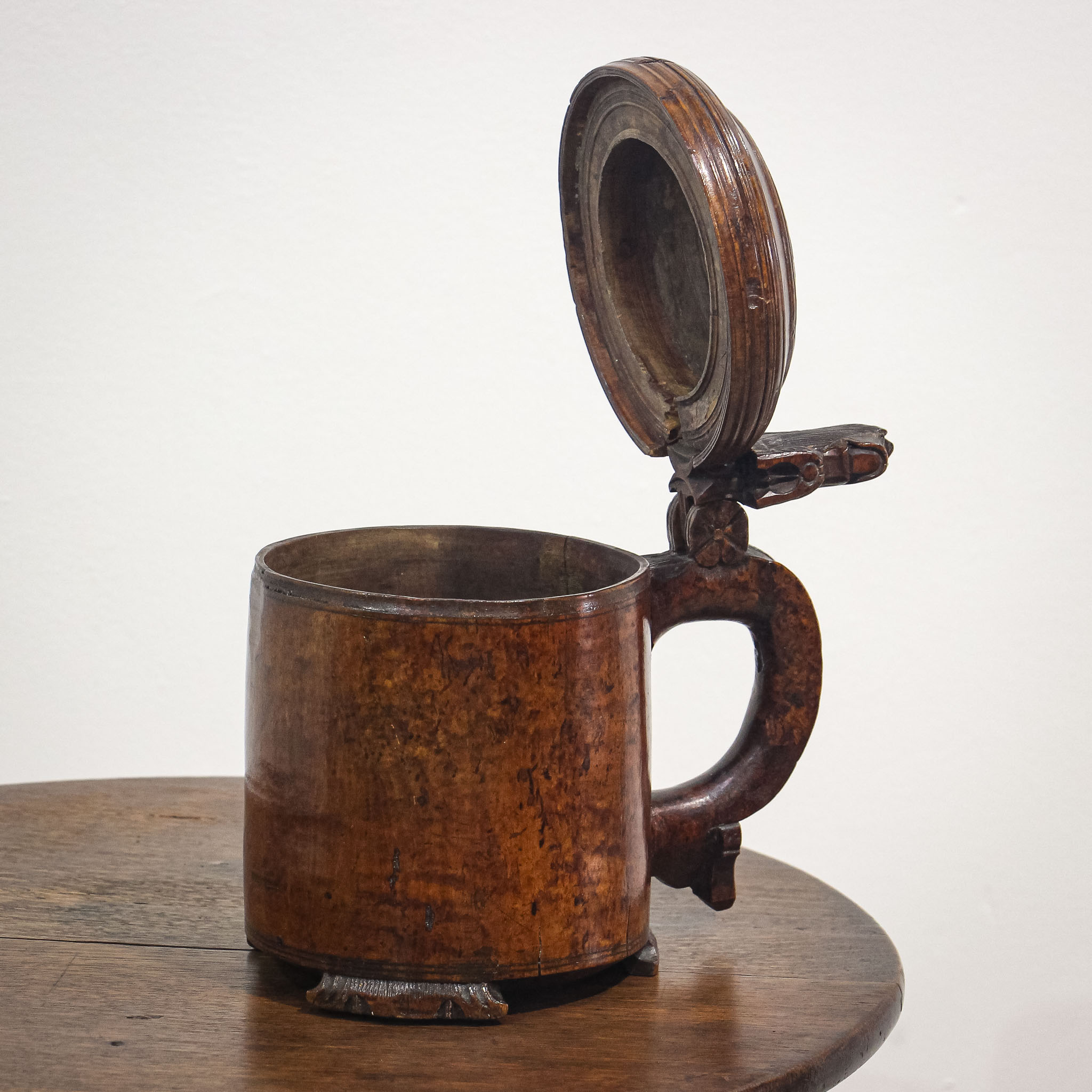 18th Century Norwegian Birch Peg Tankard