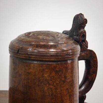 18th Century Norwegian Birch Peg Tankard - Image 10