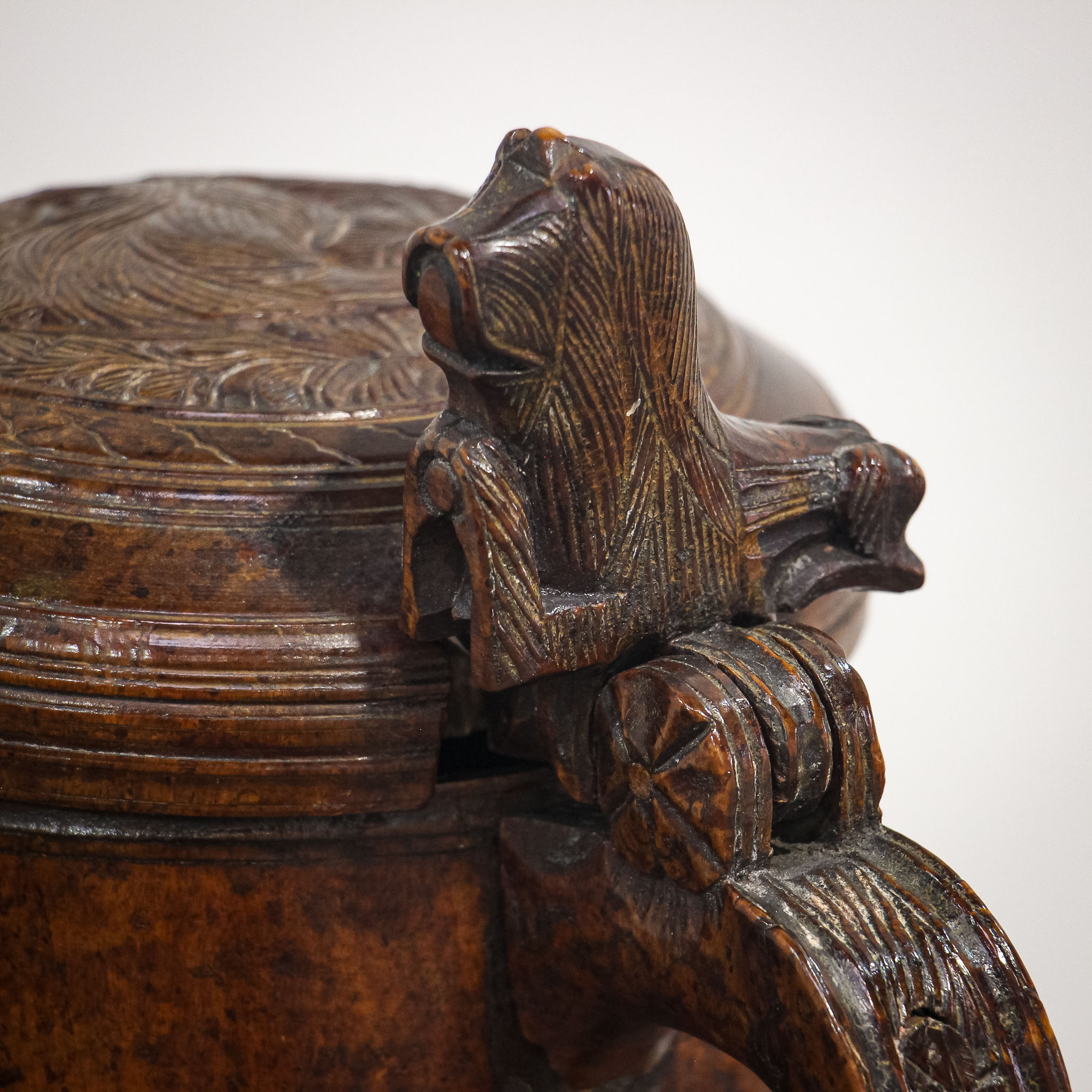 18th Century Norwegian Birch Peg Tankard