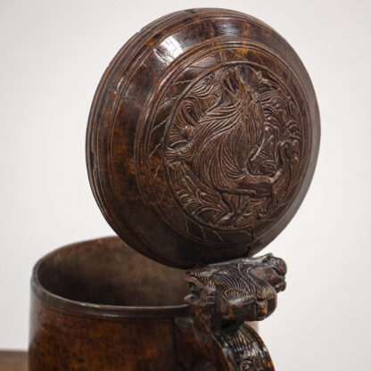 18th Century Norwegian Birch Peg Tankard - Image 8