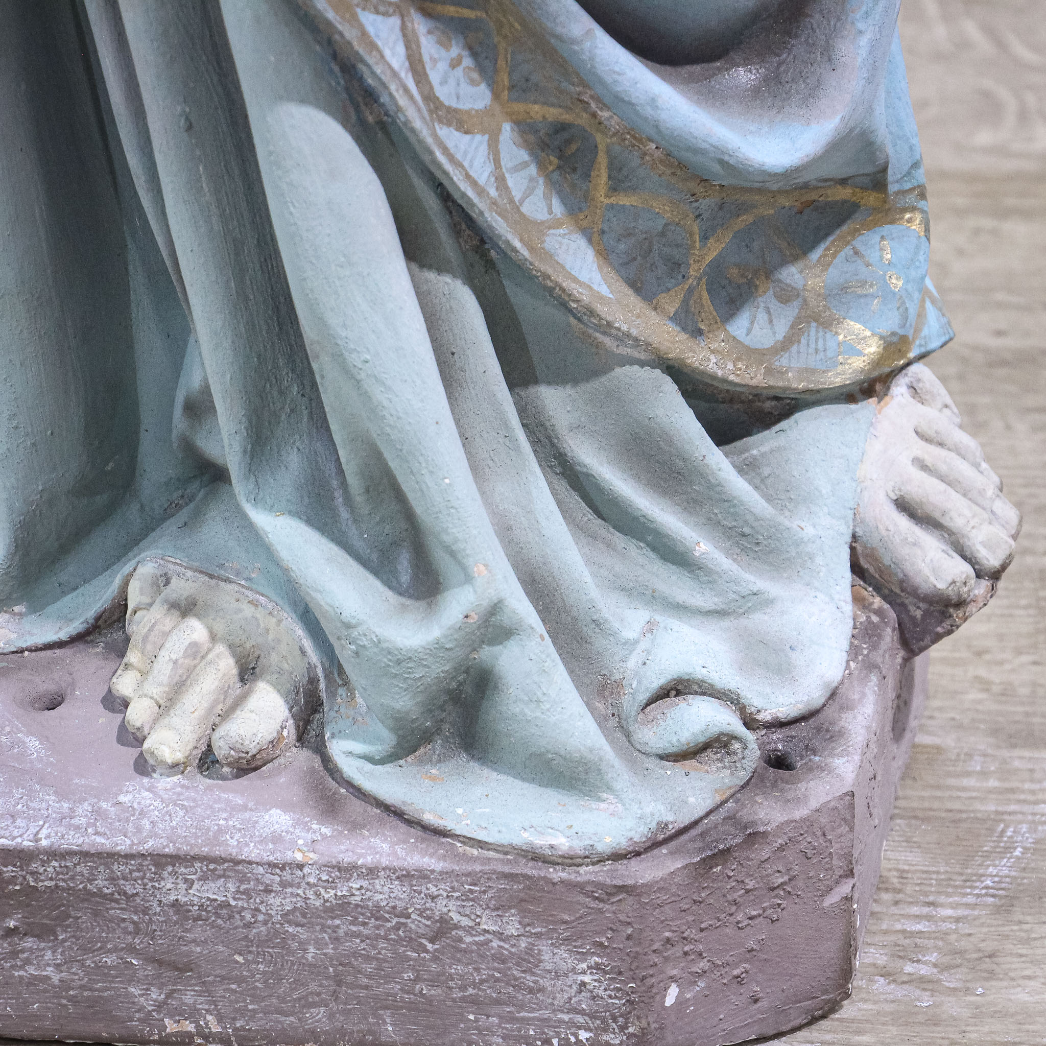 19th Century Terracotta Church Angel Figure