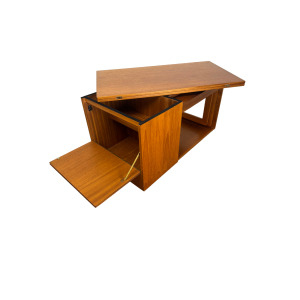Mid-Century McIntosh Tristor Occasional Tables with Storage. 1960s