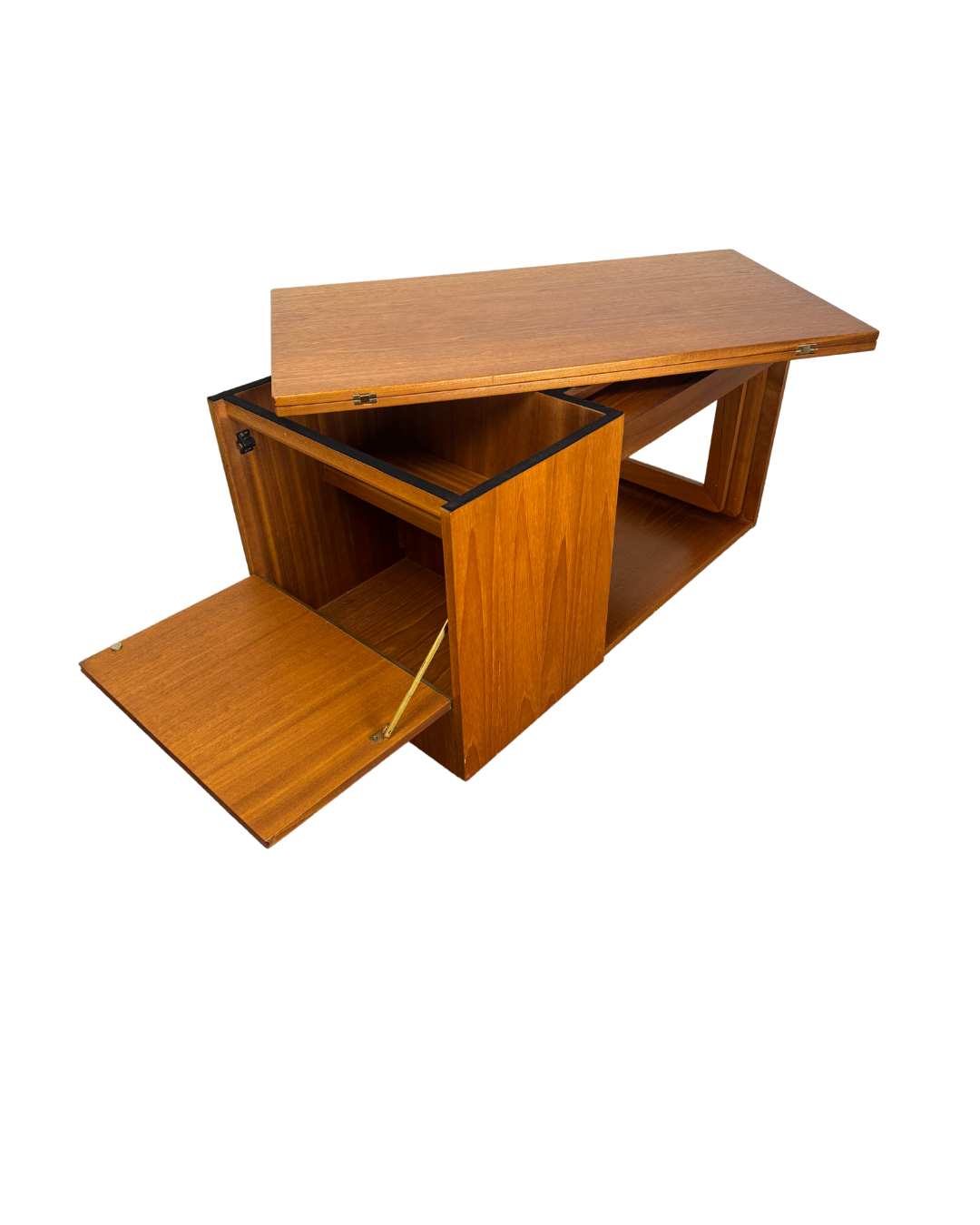 Mid-Century McIntosh Tristor Occasional Tables with Storage. 1960s