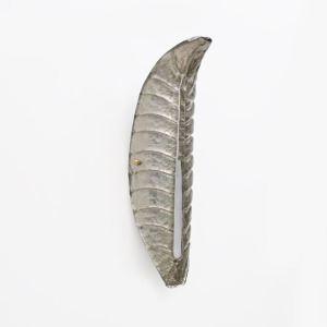 Pair of Modern Murano Glass Silver Leaf Sconces