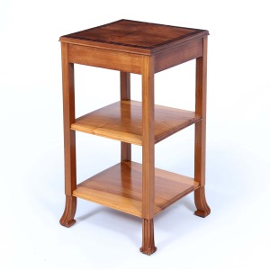 Art Deco English Side Table In Walnut