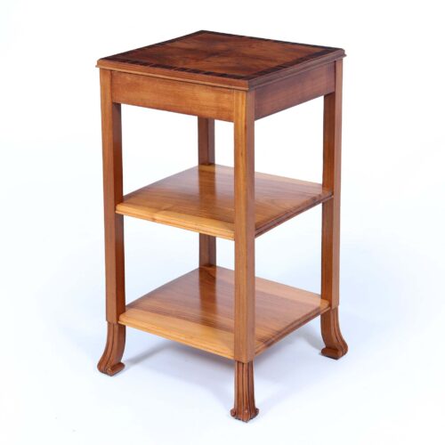 Art Deco English Side Table In Walnut