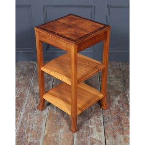 Art Deco English Side Table In Walnut