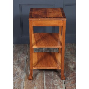 Art Deco English Side Table In Walnut