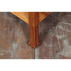 Art Deco English Side Table In Walnut