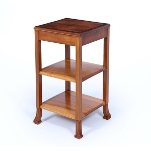 Art Deco English Side Table In Walnut