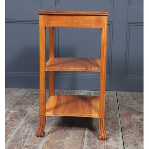 Art Deco English Side Table In Walnut