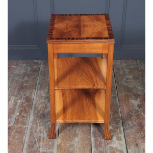 Art Deco English Side Table In Walnut
