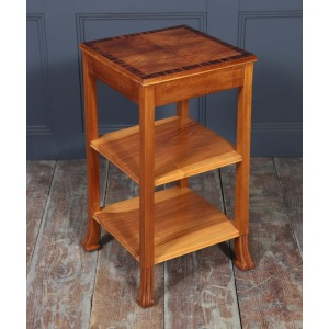 Art Deco English Side Table In Walnut