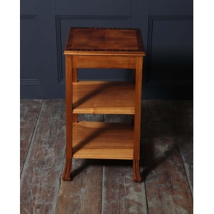 Art Deco English Side Table In Walnut