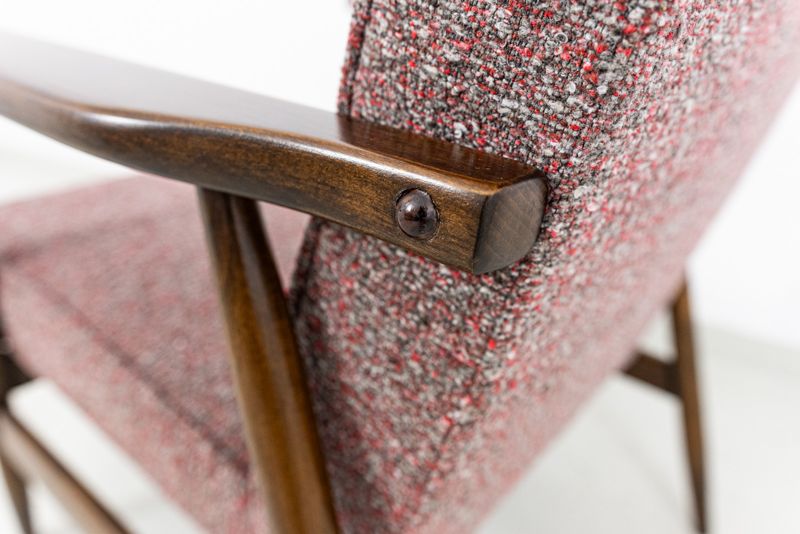 Vintage Beech Armchair, Poland, 1960s