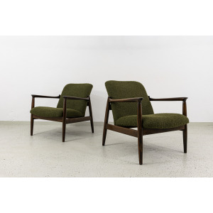 Pair Of Vintage Armchairs By Edmund Homa, Poland, 1960s