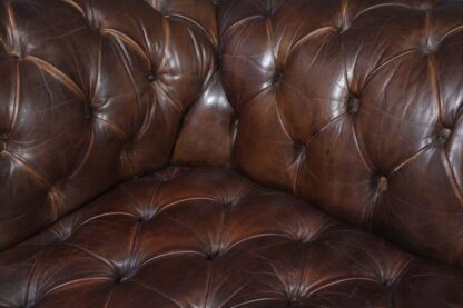 English Leather Chesterfield Sofa - Image 19