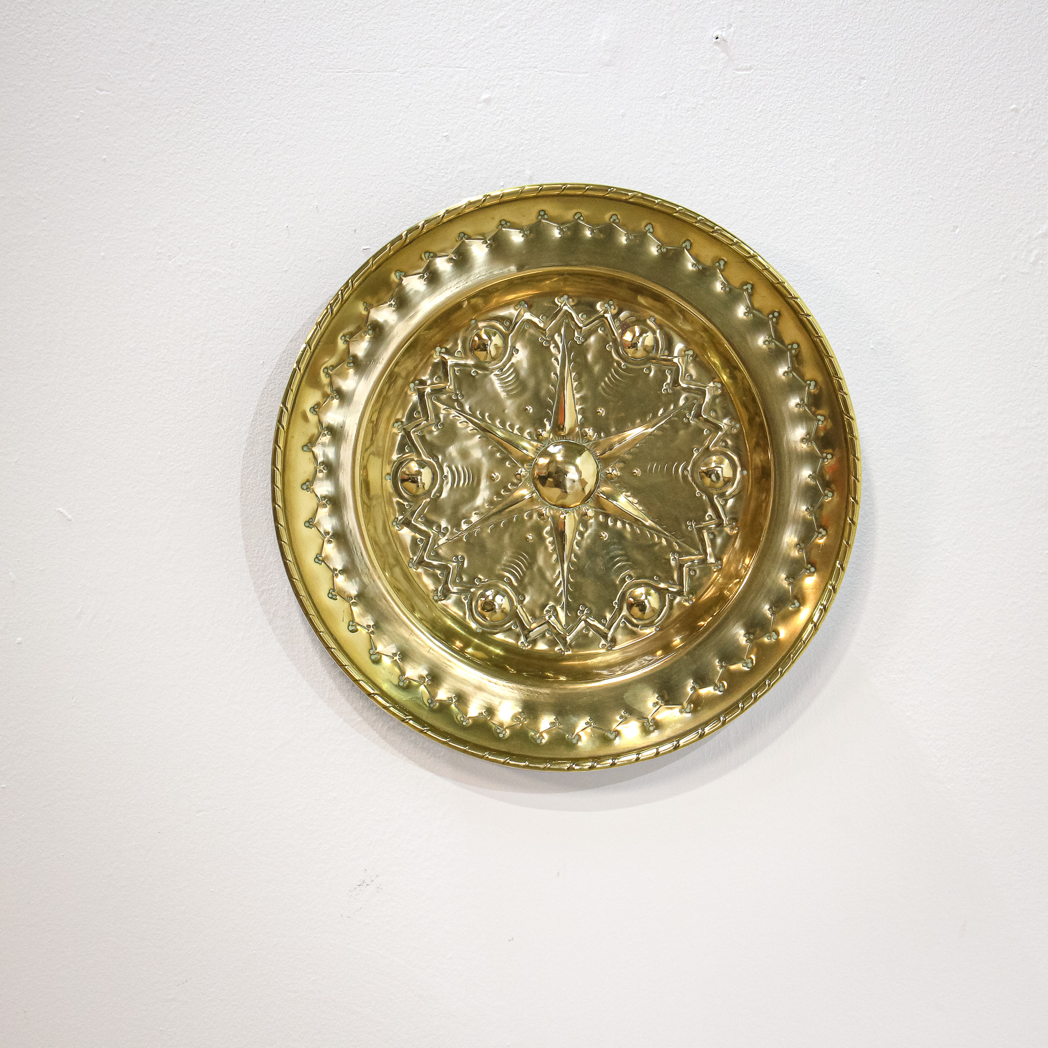 17th Century Brass Alms Dish