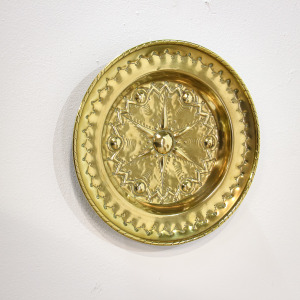 17th Century Brass Alms Dish